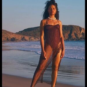 NWT Free People Smoke & Mirrors Bodysuit - Chocolate Merlot Medium